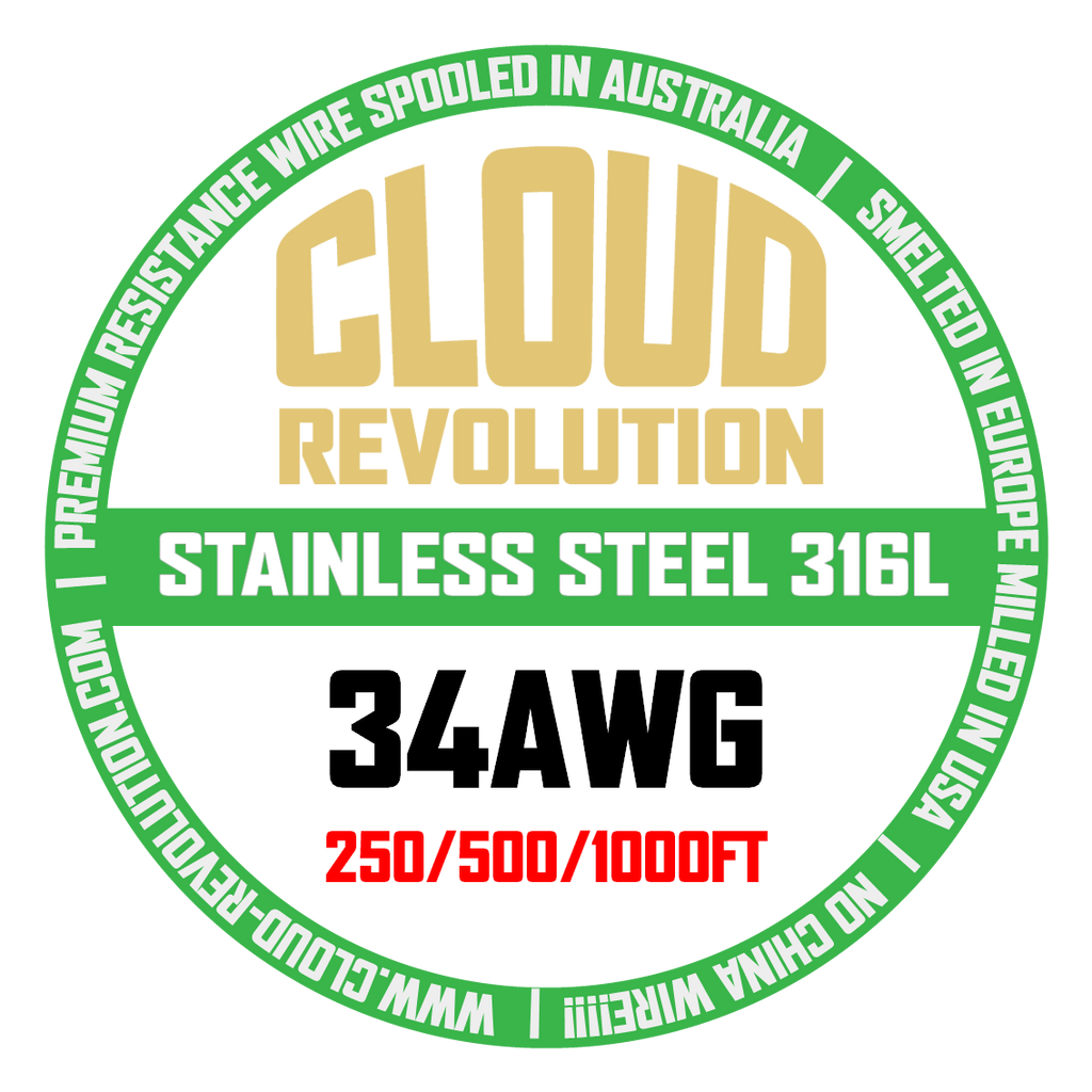 CLOUD REVOLUTION STAINLESS STEEL 316L 34G